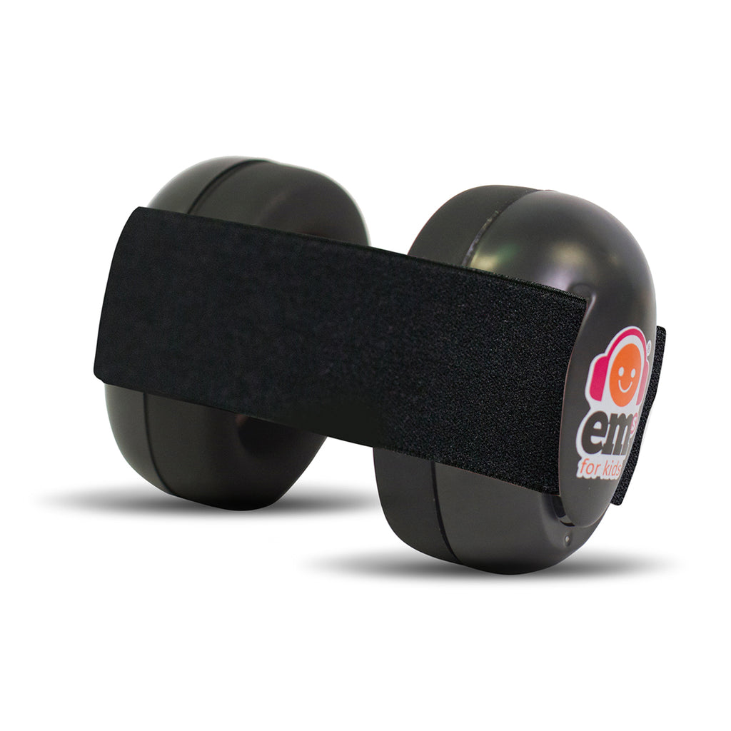 BABY Earmuffs Black on Black