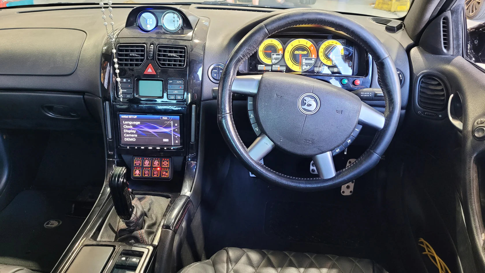 Fused Motorsport Holden VY-VZ Commodore HSV Keypad Mount Suit Haltech CAN Keypad 8 Button
