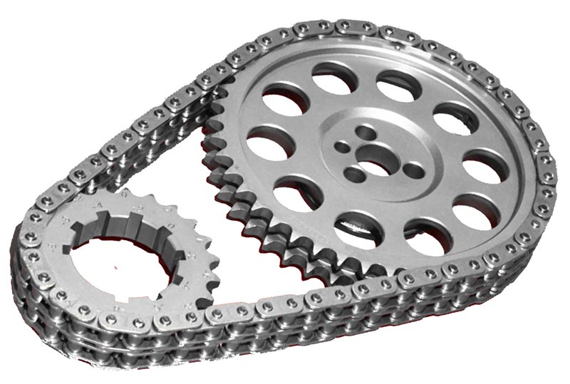 Rollmaster Nitrided Double Row Timing Chain Set Suit Holden / Chevrolet LS1 Engine, No Trigger