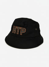 Load image into Gallery viewer, HTP Large Bucket Hat, Black with HTP Logo