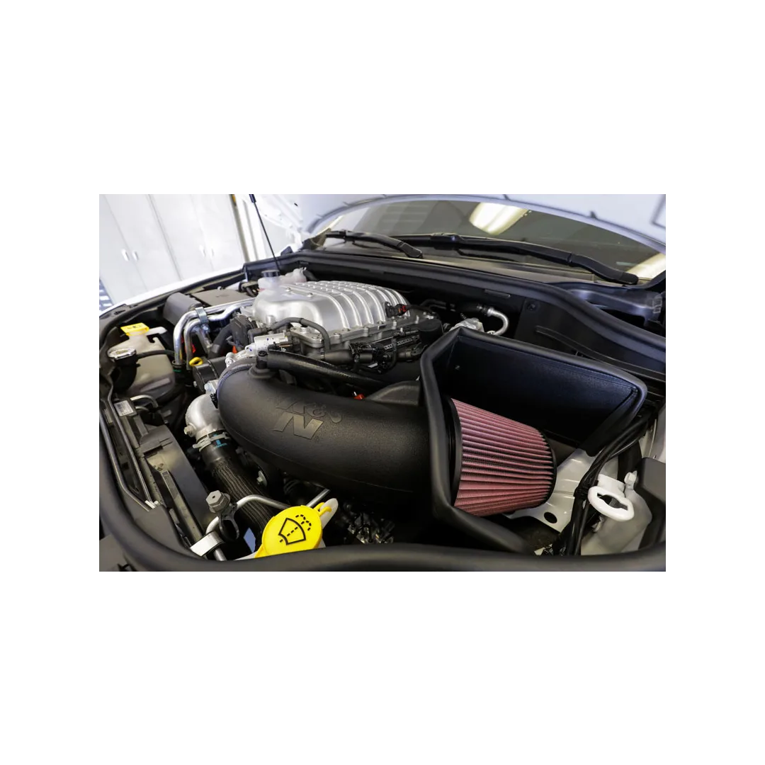 K&N Cold Air Intake - High-flow, Roto-mold Tube - JEEP GRAND CHEROKEE TRACKHAWK V8-6.2L