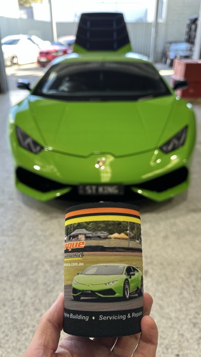 Limited Edition ~ HTP Lamborghini Huracan Stubby Cooler ~ LTORO & ST KING