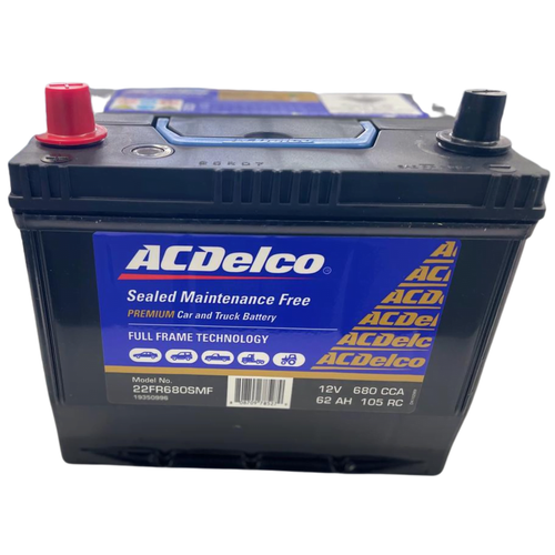 ACDelco Sealed Maintenance Free Premium Battery 12V, 680CCA, 62Ah, LH+