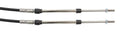 Aeroflow Clip/Clip Morse Cable, Black, 10Ft Total Length