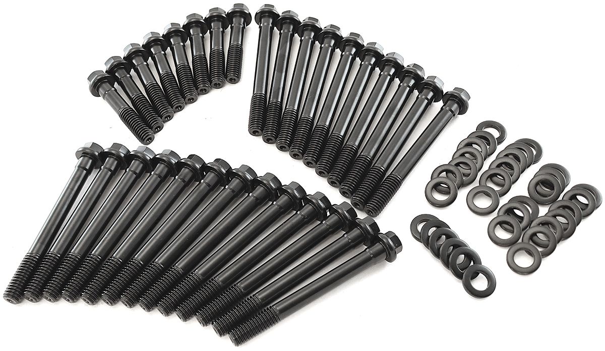 Aeroflow Big Block Chev 396-454 Head Bolt Kit, 12 Point Head, Suit Aeroflow 320cc and Edelbrock Performer RPM Cylinder Heads, 8740 Grade Material