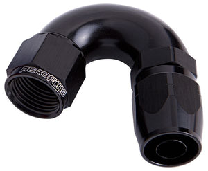 Aeroflow 500 / 550 Series Cutter Style One Piece Full Flow Swivel 150° Hose End. Suits 100 & 450 Series Hose