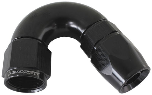 Aeroflow 200 / 570 Series PTFE 150° Hose End, Black Finish. Suits 200 & 250 Series Hose