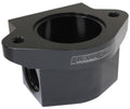 Aeroflow Billet Remote Thermostat Housing - Black With -12ORB Ports, Use With Chev Thermostat Housing