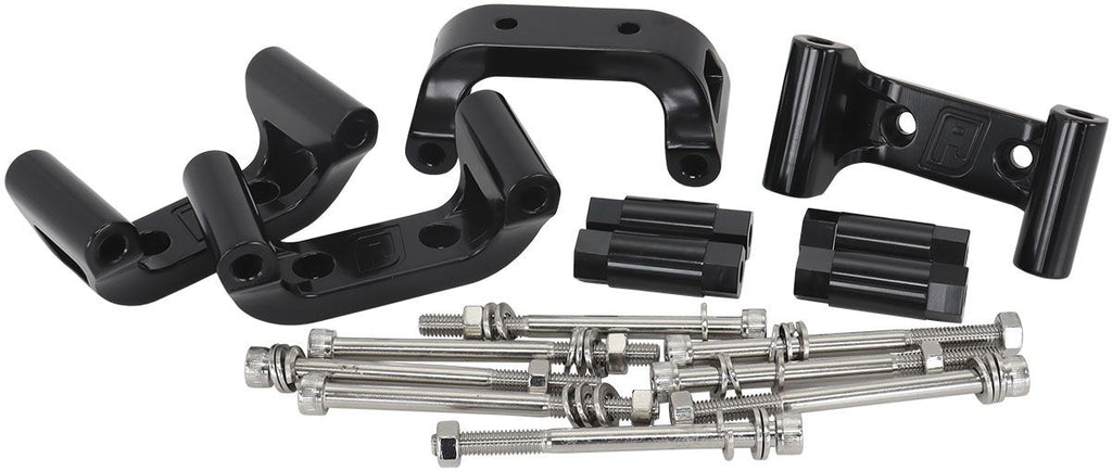 Aeroflow Billet LS2/LS3/LS7 Coil Relocation Kit Black Finish. This Kit Mounts 8 Coils.