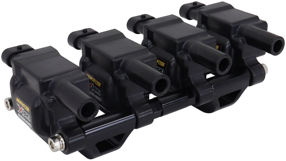 Aeroflow Billet LS2/LS3/LS7 Coil Relocation Kit Black Finish. This Kit Mounts 8 Coils.