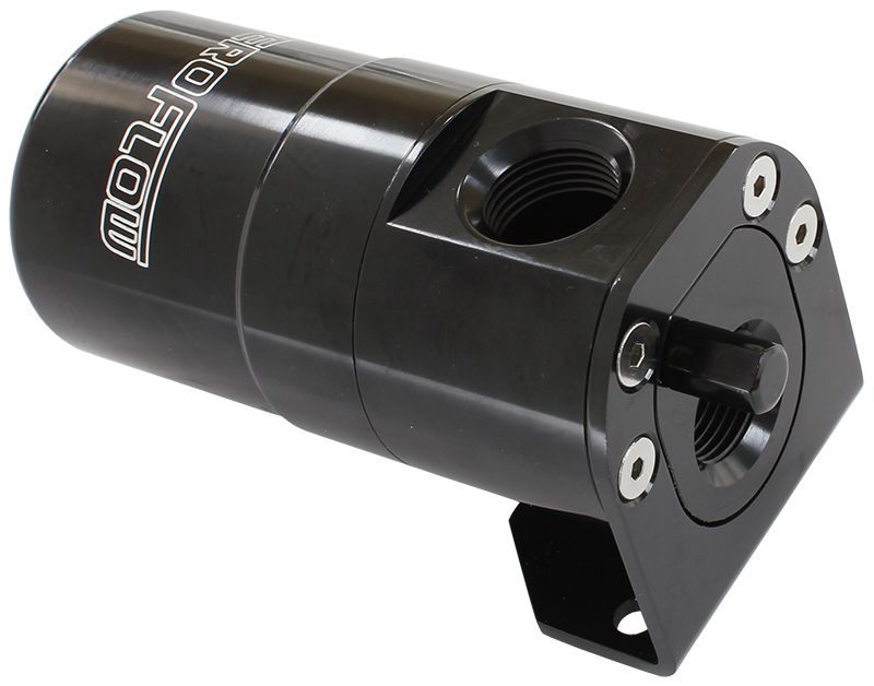 Aeroflow Billet Universal Single Air / Oil Separator, Black Finish
