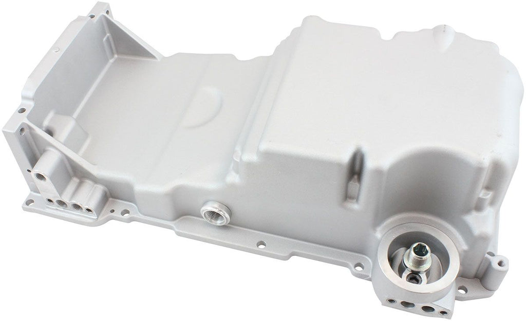 Aeroflow GM LS Cast Aluminium Standard Replacement Front Sump Oil Pan Suit GM LS Series, Holden Commodore VZ OEM Style