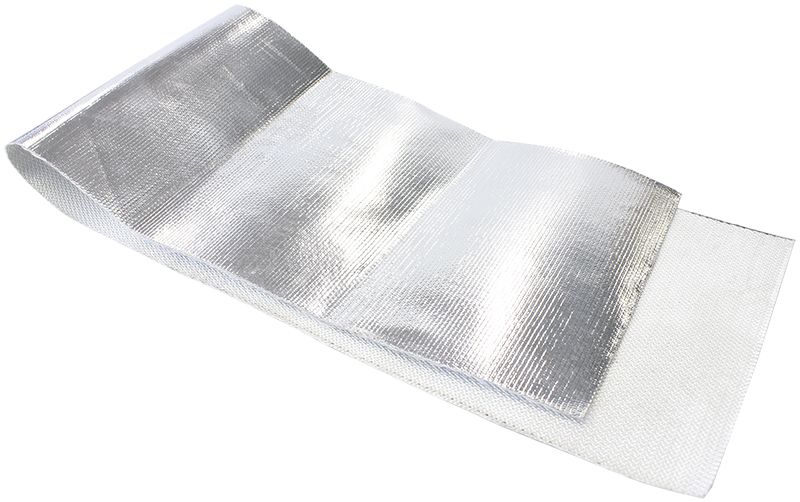 Aeroflow Heat Barrier - 40" x 36" Sheet - Flexible Aluminised surface reflects up to 2000°F radiant heat
