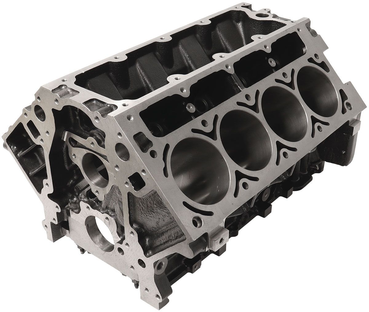 Aeroflow Cast Iron GM LS Engine Block, 4.000" Bore 9.240" Deck Height, 6-Bolt Main Caps