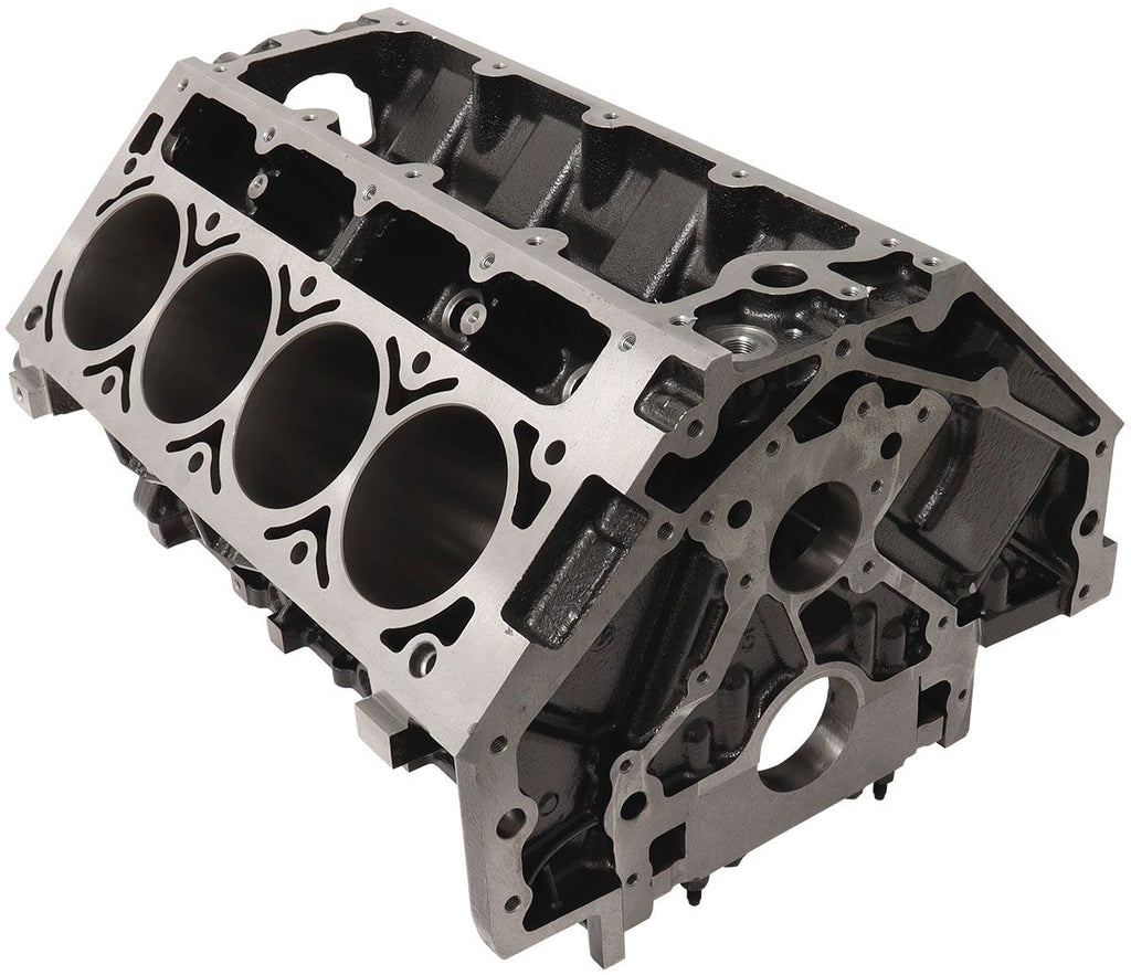 Aeroflow Cast Iron GM LS Engine Block, 4.000" Bore 9.240" Deck Height, 6-Bolt Main Caps