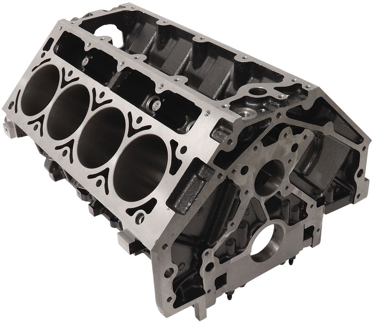 Aeroflow Cast Iron GM LS Engine Block, 4.000" Bore 9.240" Deck Height, 6-Bolt Main Caps