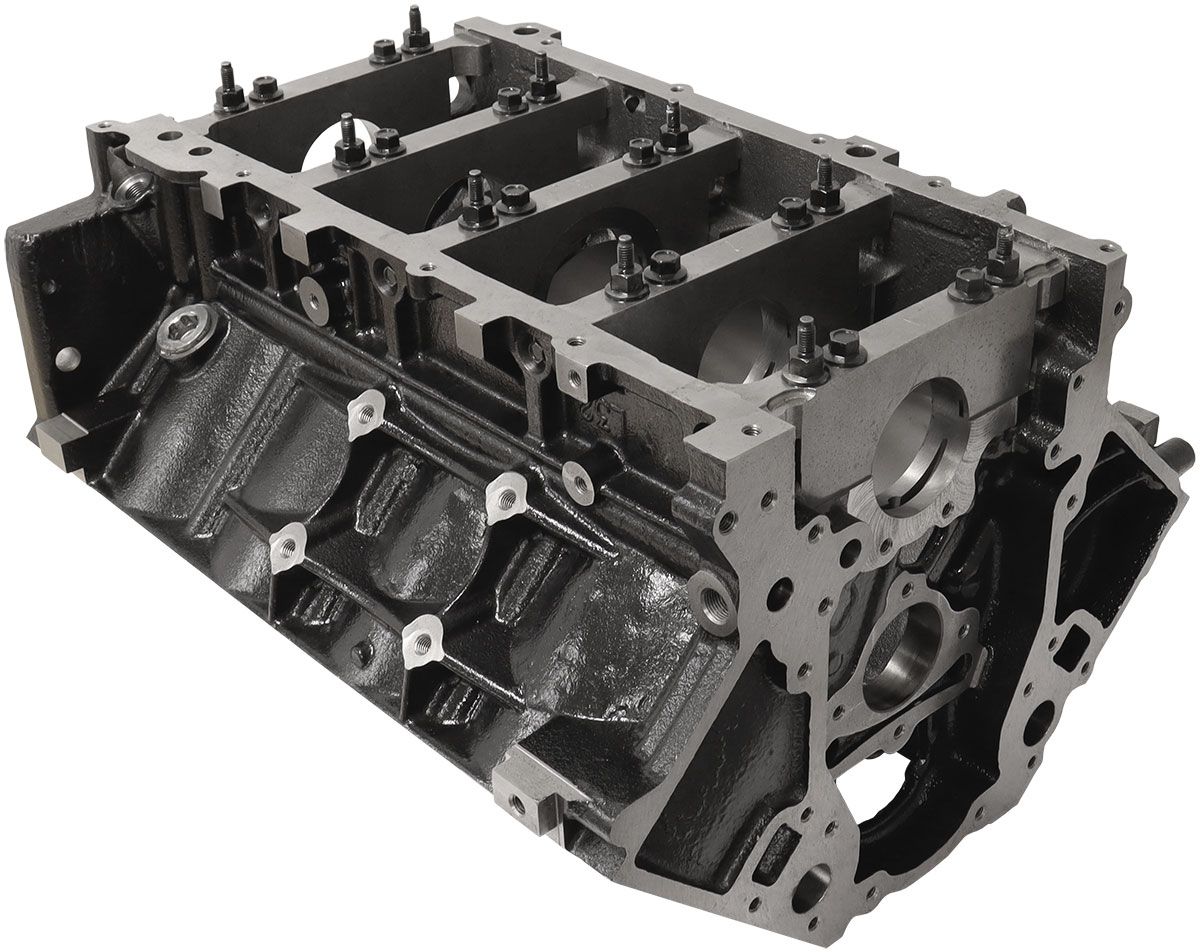Aeroflow Cast Iron GM LS Engine Block, 4.000" Bore 9.240" Deck Height, 6-Bolt Main Caps