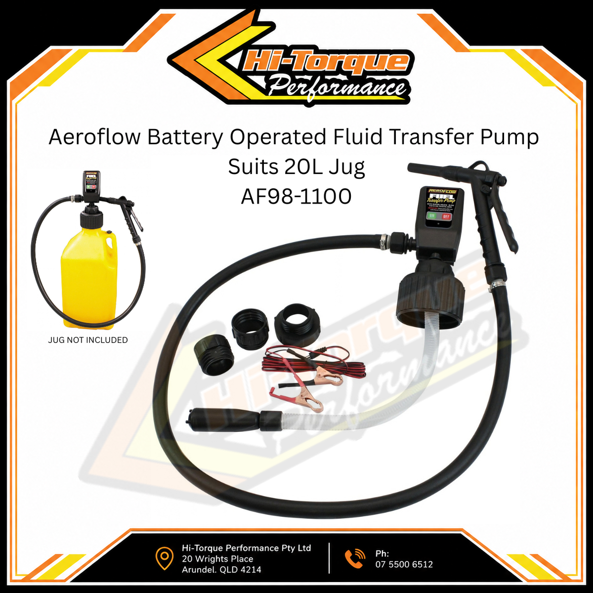 Aeroflow Battery Operated Fluid Transfer Pump Suits 20L Jug