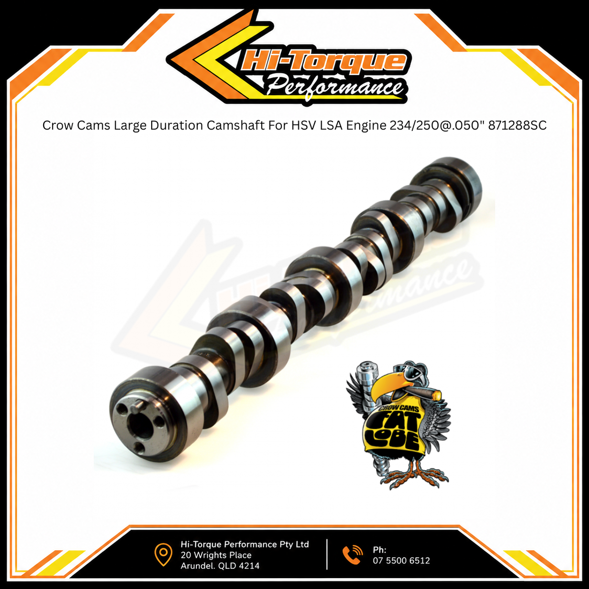 Crow Cams LS Supercharger Camshaft 234/250 .610/.610 118LSA