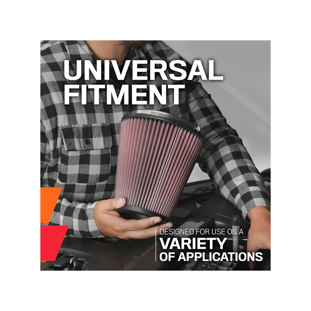 K&N Round Tapered Universal Air Filter 6" Flange, 8" Height