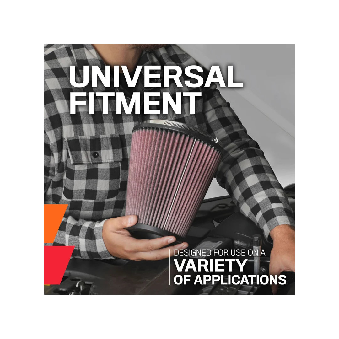 K&N Round Tapered Universal Air Filter 6" Flange, 8" Height