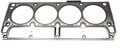 Metallic gasket on a white background