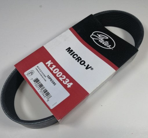 Gates Micro-V  Supercharger Belt - 10PK595 Magnuson TVS-1900/2300 Rear Drive Belt