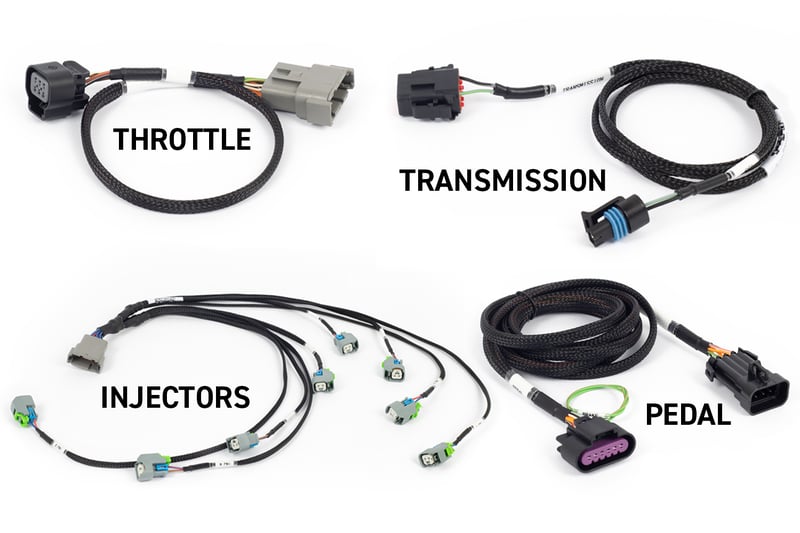 Haltech Rebel LS Kit - Suits Gen IV - 6-pin DBW, EV6 Injectors , Manual Transmission