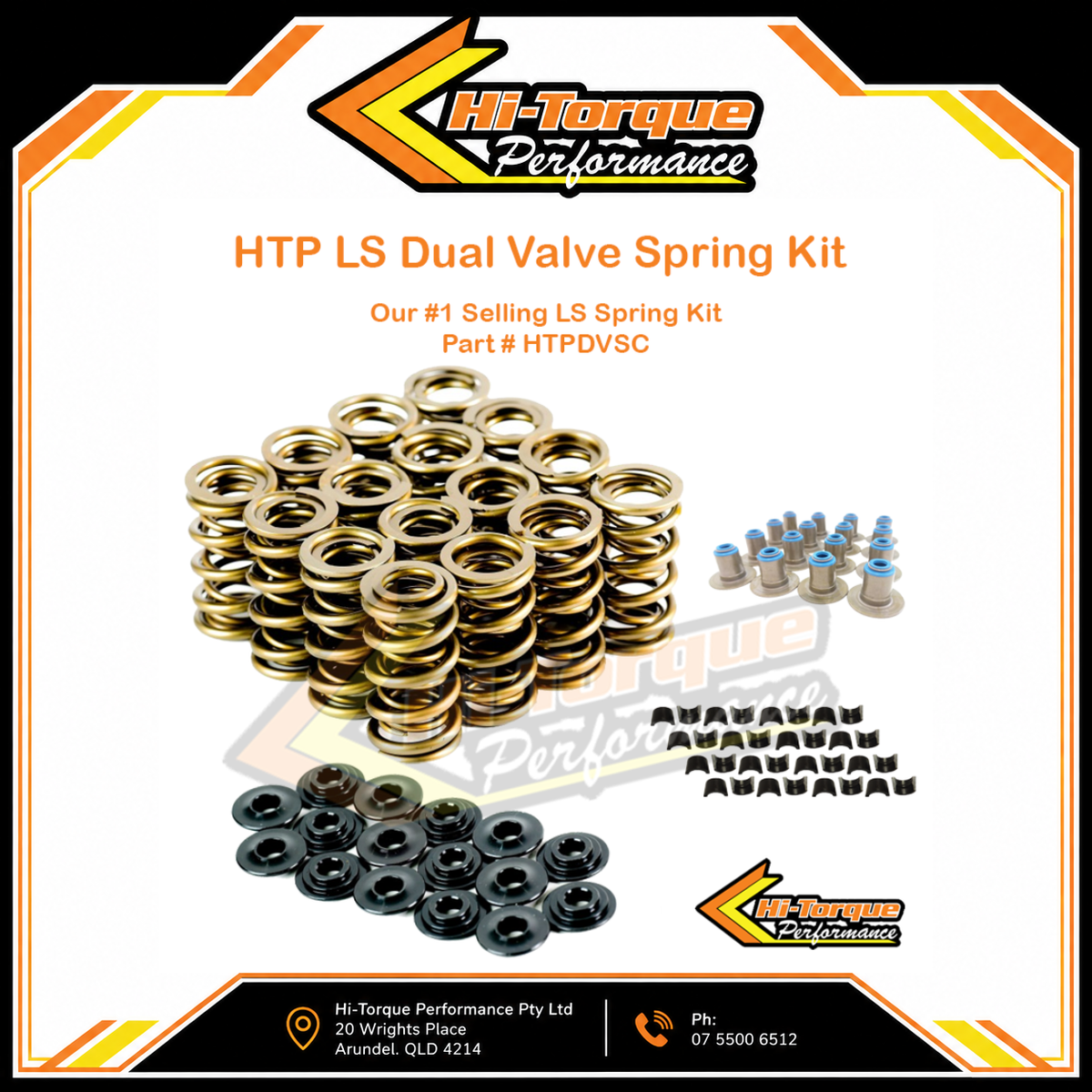 HTP LS Dual Valve Spring Kit ~ HTPDVSC ~ Our #1 Selling LS Spring Kit