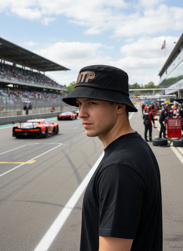 HTP Large Bucket Hat, Black with HTP Logo