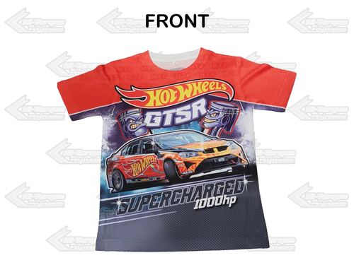 Hot Wheels GTSR Supercharged 1000hp Drift Car ~ Kids T-shirt