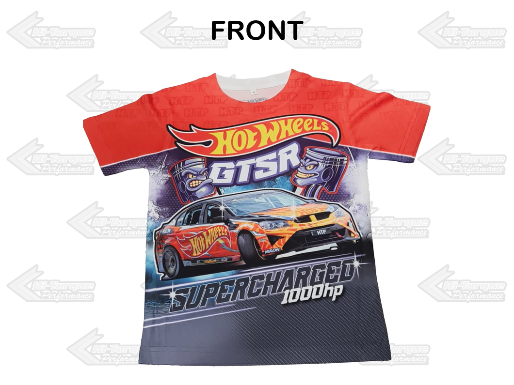 Hot Wheels GTSR Supercharged 1000hp Drift Car ~ Kids T-shirt