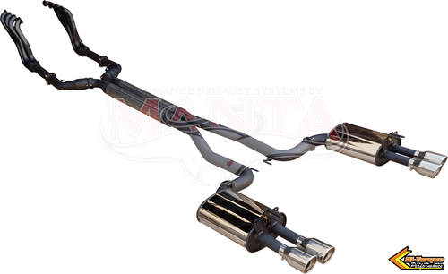 Manta DPE Holden Commodore VE VF V8 Sedan & Wagon dual 2.5in full system, 1 3/4in headers & 3.5in tips