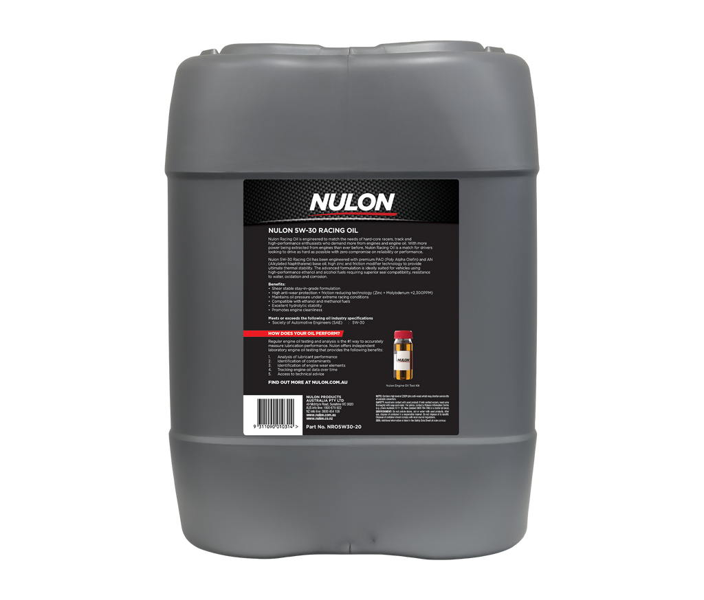 Nulon Full Synthetic 5W-30 Racing Oil (NRO5W30)