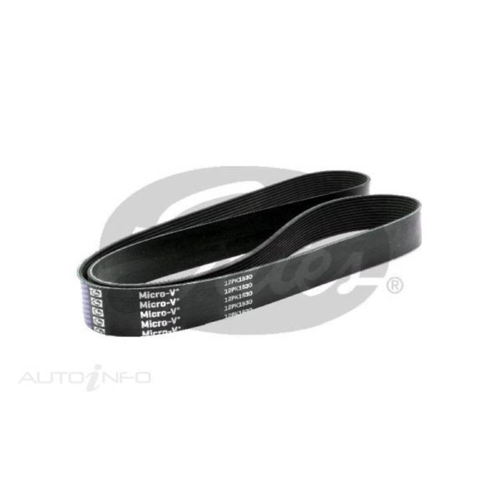 Gates Micro-V Multi Ribbed Supercharger Drive Belt - 12PK1830
