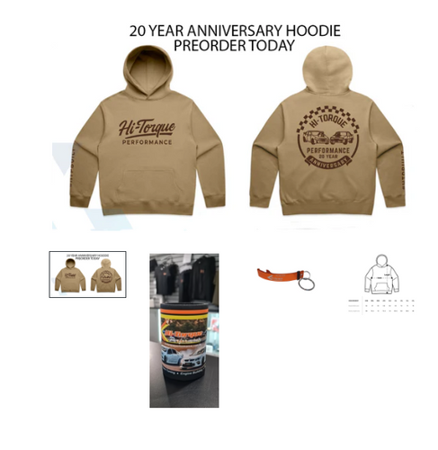 HTP Limited Edition 20 Year Anniversary Merchandise Pack ~ Sand Colour Hoodie