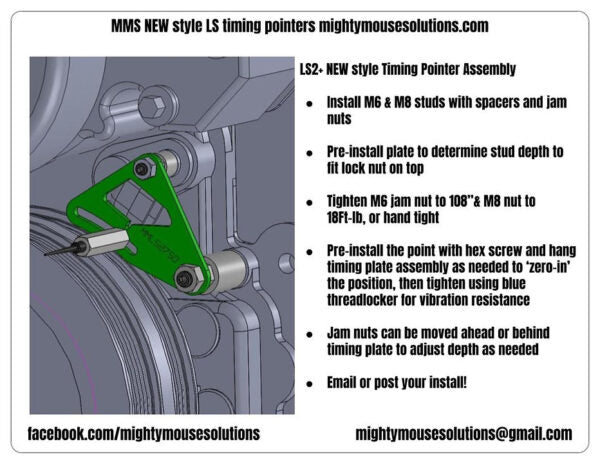 Mighty Mouse LS2 LS3 Timing Pointer suit OEM 7.5″ Balancer
