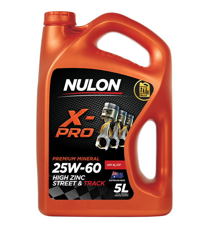 Nulon X-PRO 25W-60 High Zinc Street & Track Mineral Engine Oil (XPR25W60)