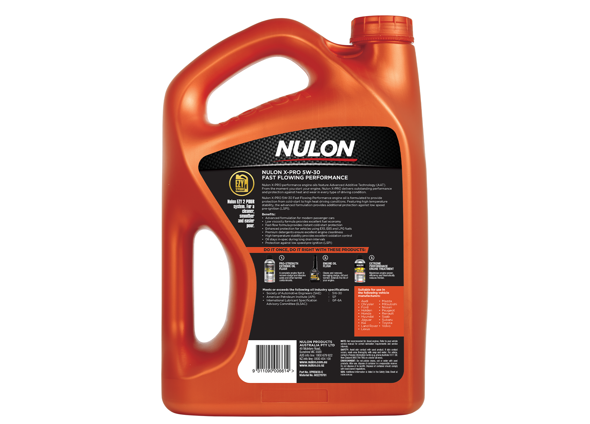 Nulon X-PRO 5W-30 Fast Flowing Semi Synthetic Engine Oil (XPR5W30)