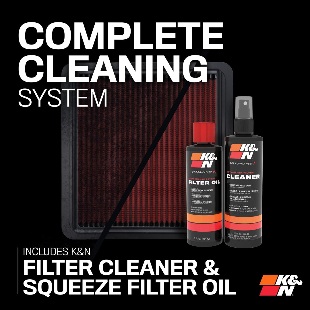 K&N Air Filter Care Service Kit - Squeeze Red Oil