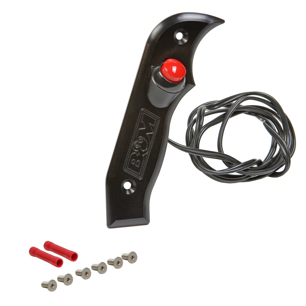 B&M Magnum Grip Side Plate with 12V Button Suit Right Hand Drive