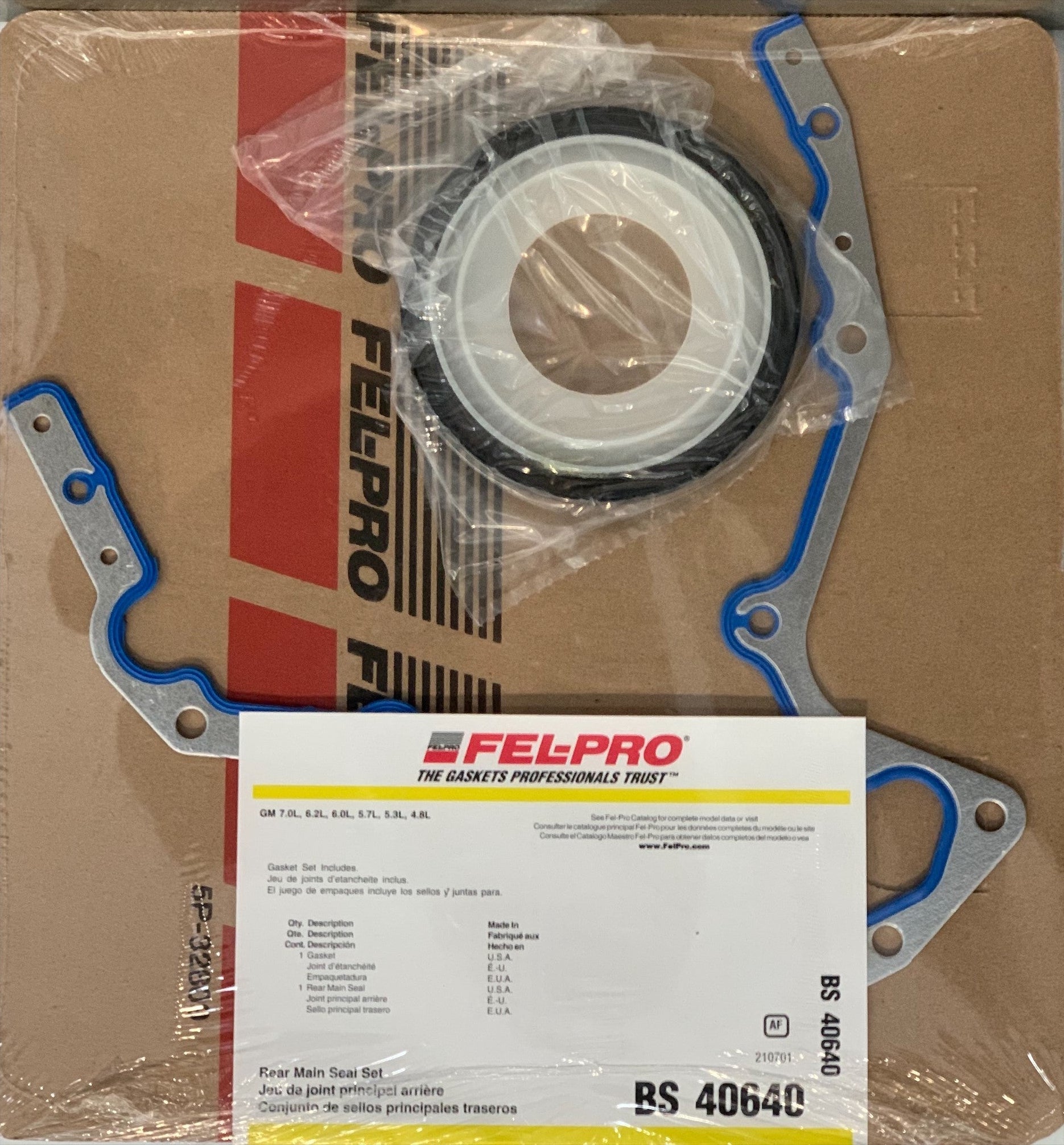 Felpro gasket BS40640 rear cover and seal kit 