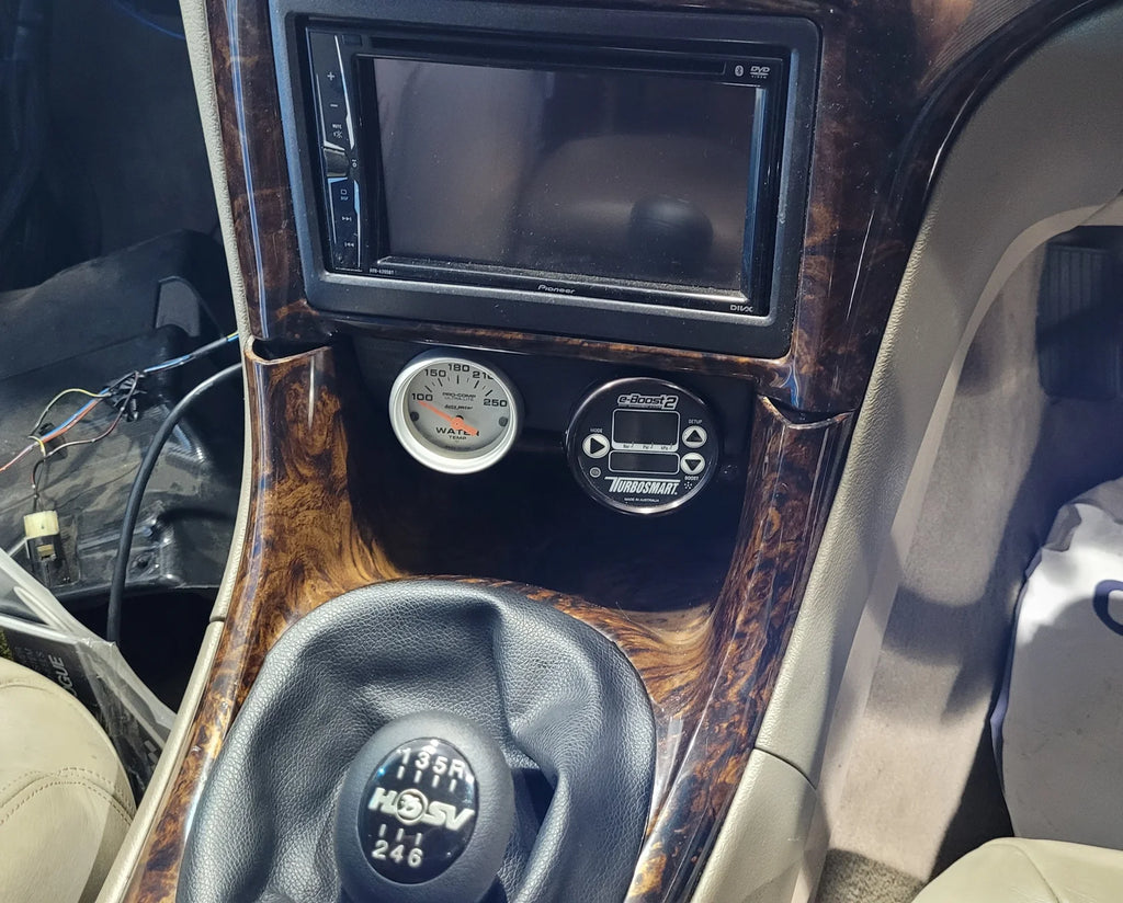 Fused Motorsport Holden VT-VX Commodore HSV Centre Console Dual Gauge Pod Suit 60mm Turbosmart eBoost2 & 2 2/16" (52mm) Gauge