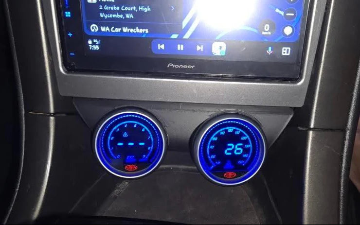 Fused Motorsport Holden VY-VZ Commodore HSV Centre Console Dual Gauge Pod Suit twin 2 1/16" (52mm) Gauges