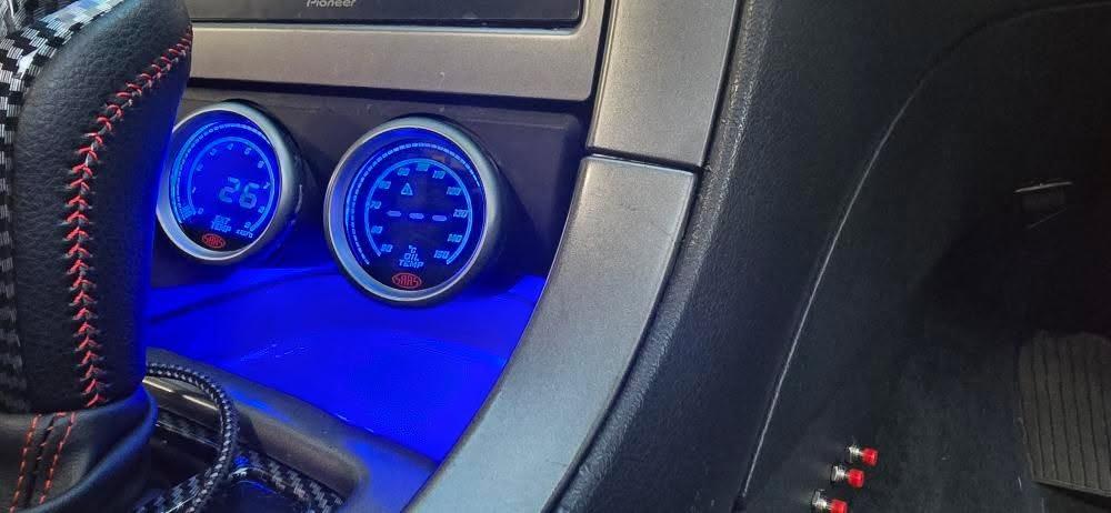 Fused Motorsport Holden VY-VZ Commodore HSV Centre Console Dual Gauge Pod Suit twin 2 1/16" (52mm) Gauges