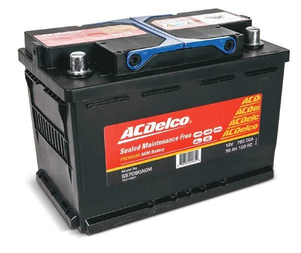 ACDelco Sealed Maintenance Free Premium AGM Battery 12V, 760CCA, 70Ah, RH+