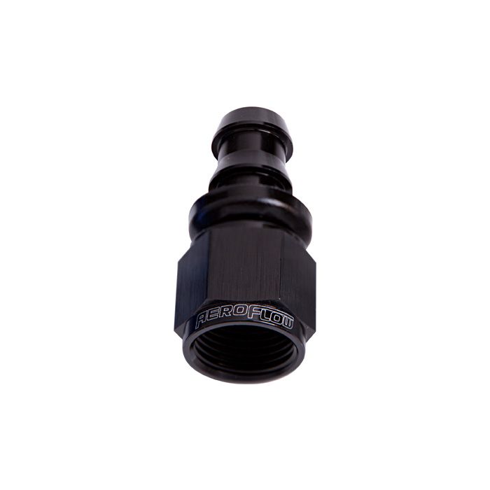 Aeroflow 400 / 510 Series Full Flow Push Lock Straight Hose End