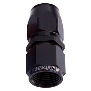 Aeroflow 500 / 550 Series Cutter Style One Piece Full Flow Swivel Straight Hose End. Suits 100 & 450 Series Hose